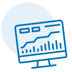 Icon illustration of a computer monitor